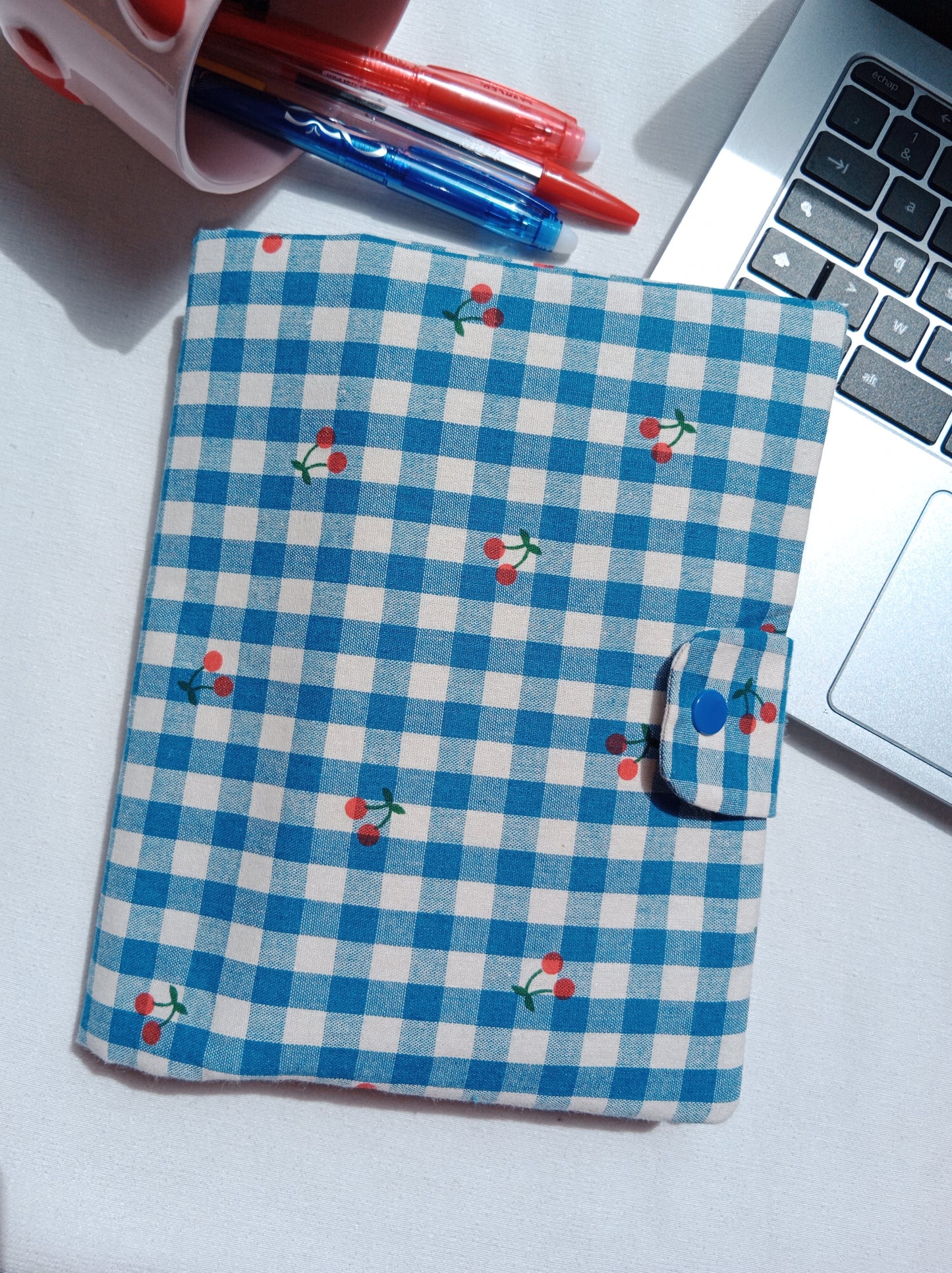 Pochette à carnet Vichy Cherry