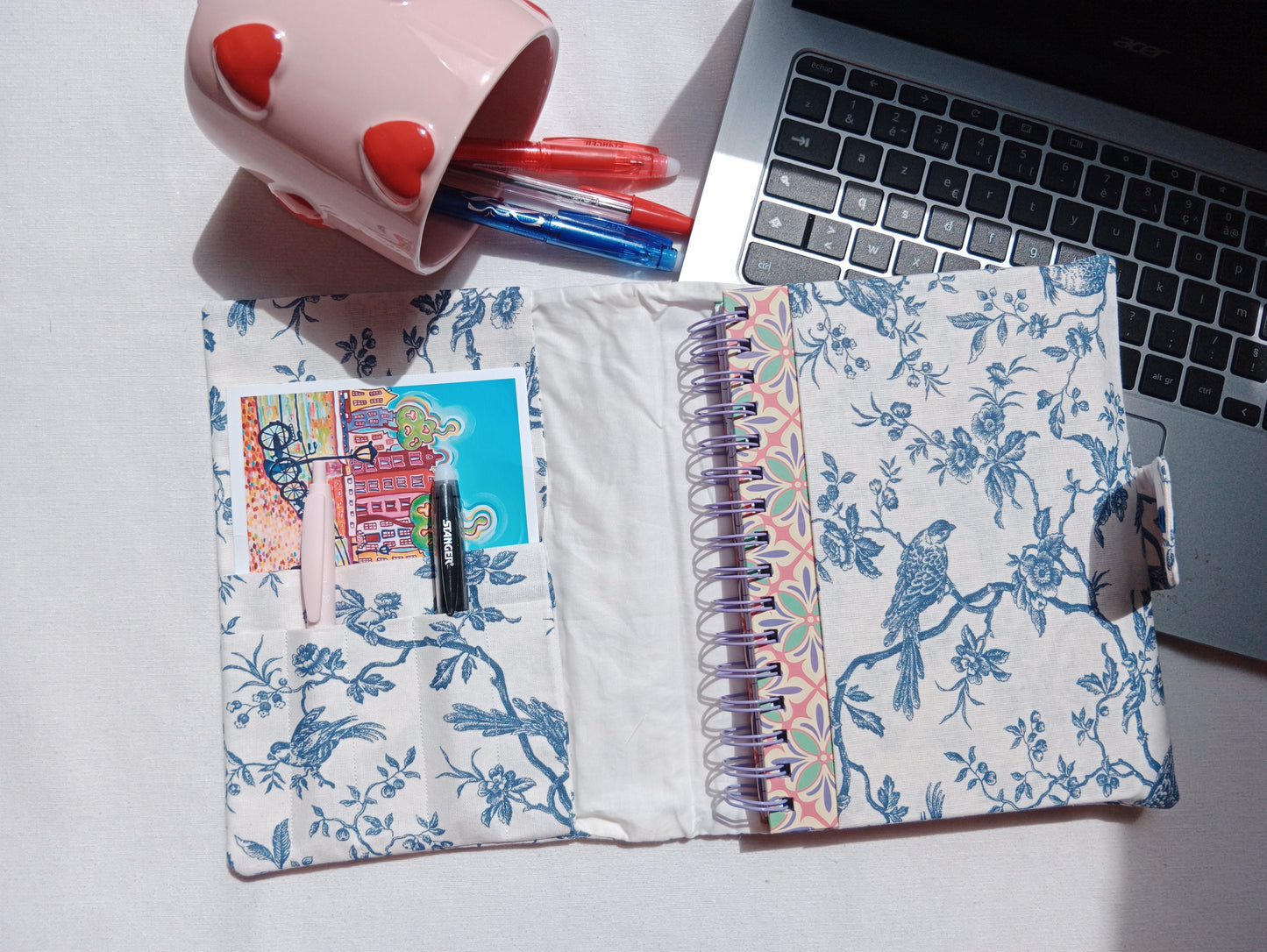 Pochette à carnet Bird