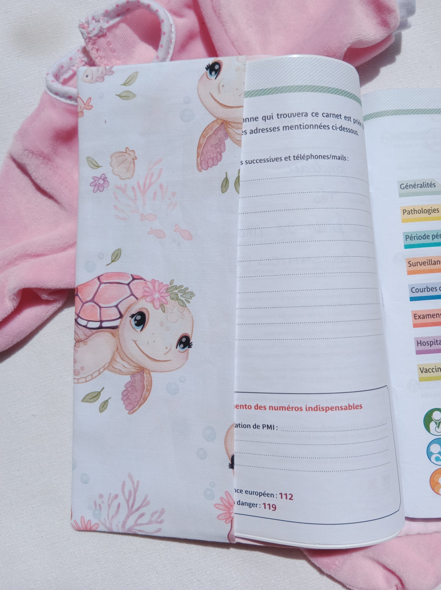 Protège carnet de santé Turtle